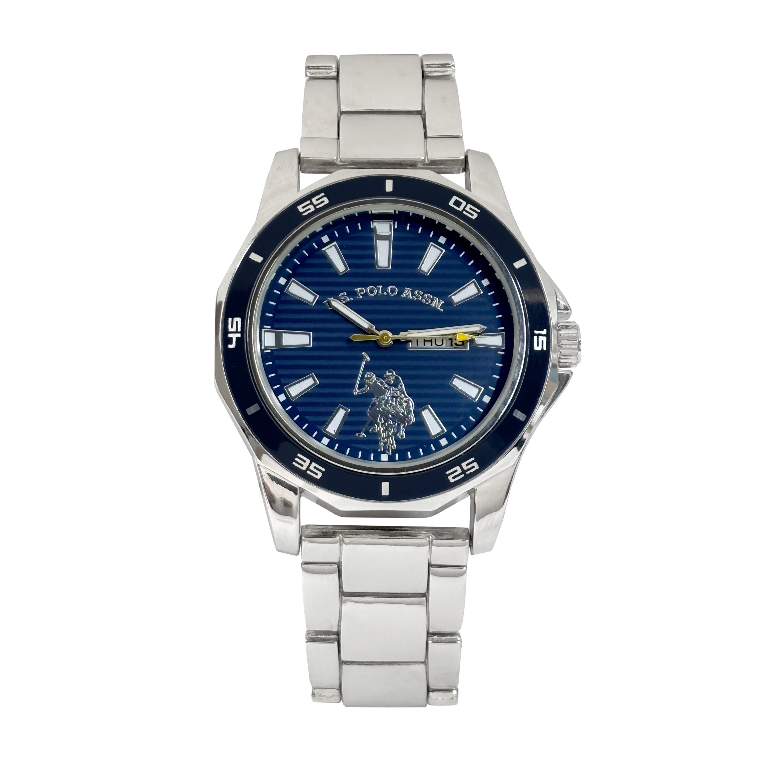 U.S. Polo Assn. Adult Male Watch Analog with Navy Dial (USC80525WM) - Image 5