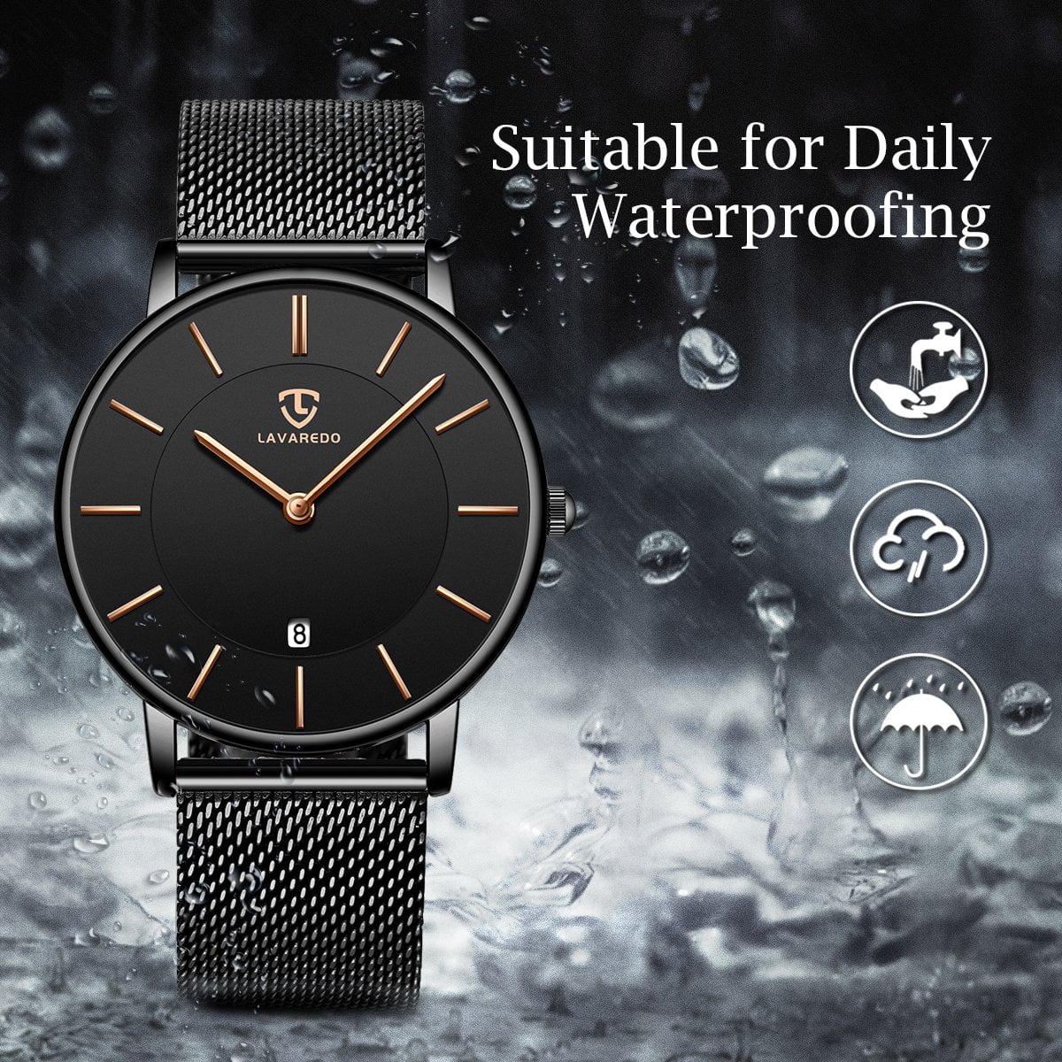 Watches for Man Ultra-Thin Men’s Quartz Watch with Large Minimalist Dial,Date Window,Stainless Steel Band,Gift for Man Father's Day gift - Image 3