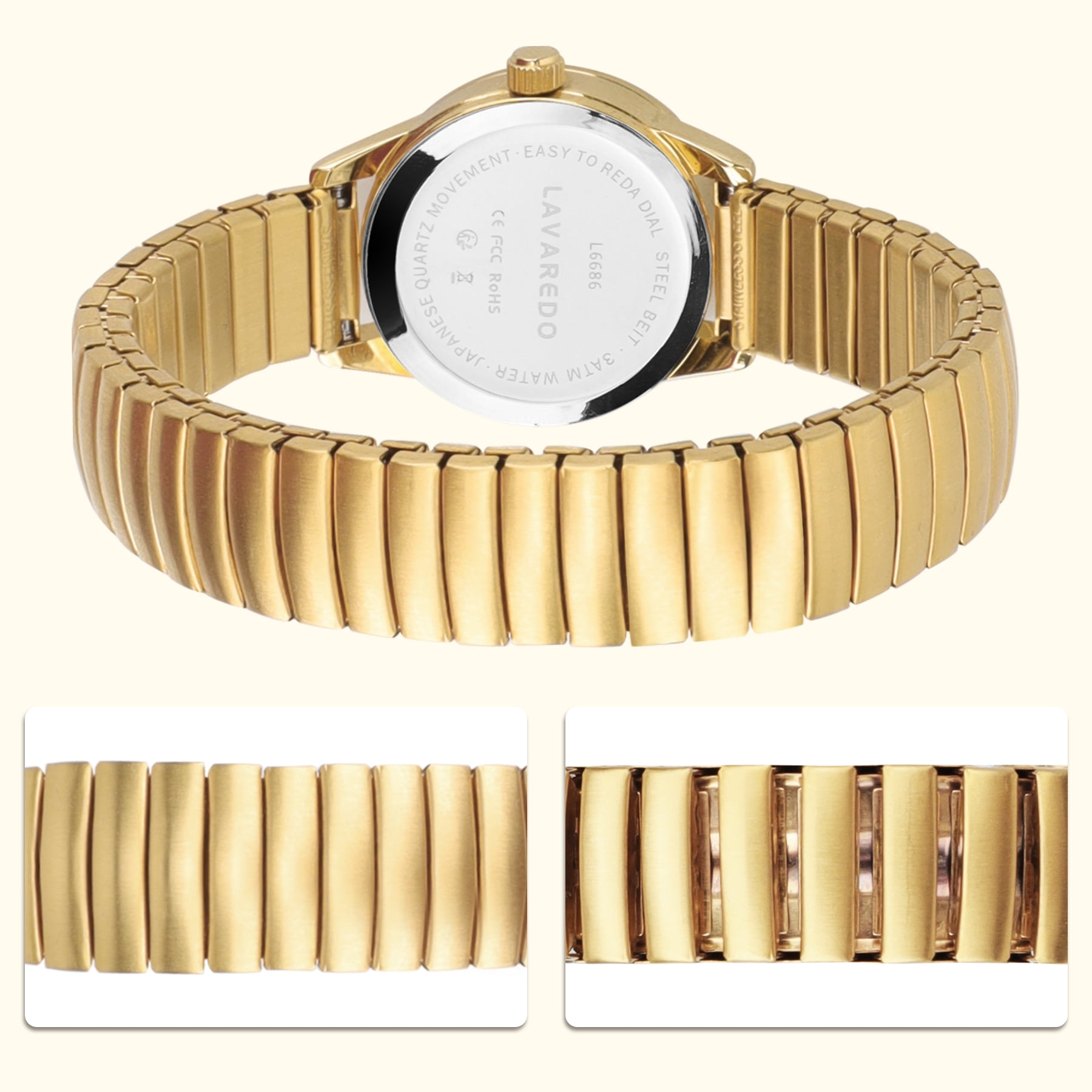 Watches for Women Easy Reader Analog Quartz Ladies Watches with Stainless Steel Expansion Band, Waterproof Watches Gift For Women -M Size - Image 5