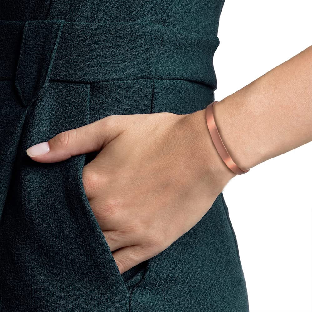 Wollet 99.9% Pure Copper Magnetic Bracelets with 3500 Gauss Magnets, Adjustable Cuff Jewelry, Set of 2 - Image 3
