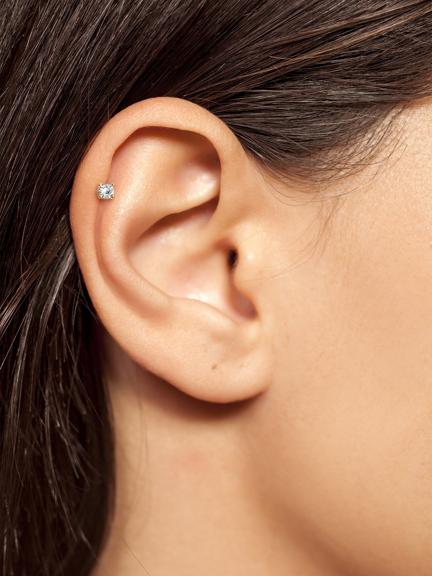 Women's 18G Stainless Steel Cubic Zirconia Cartilage Body Jewelry - Image 4