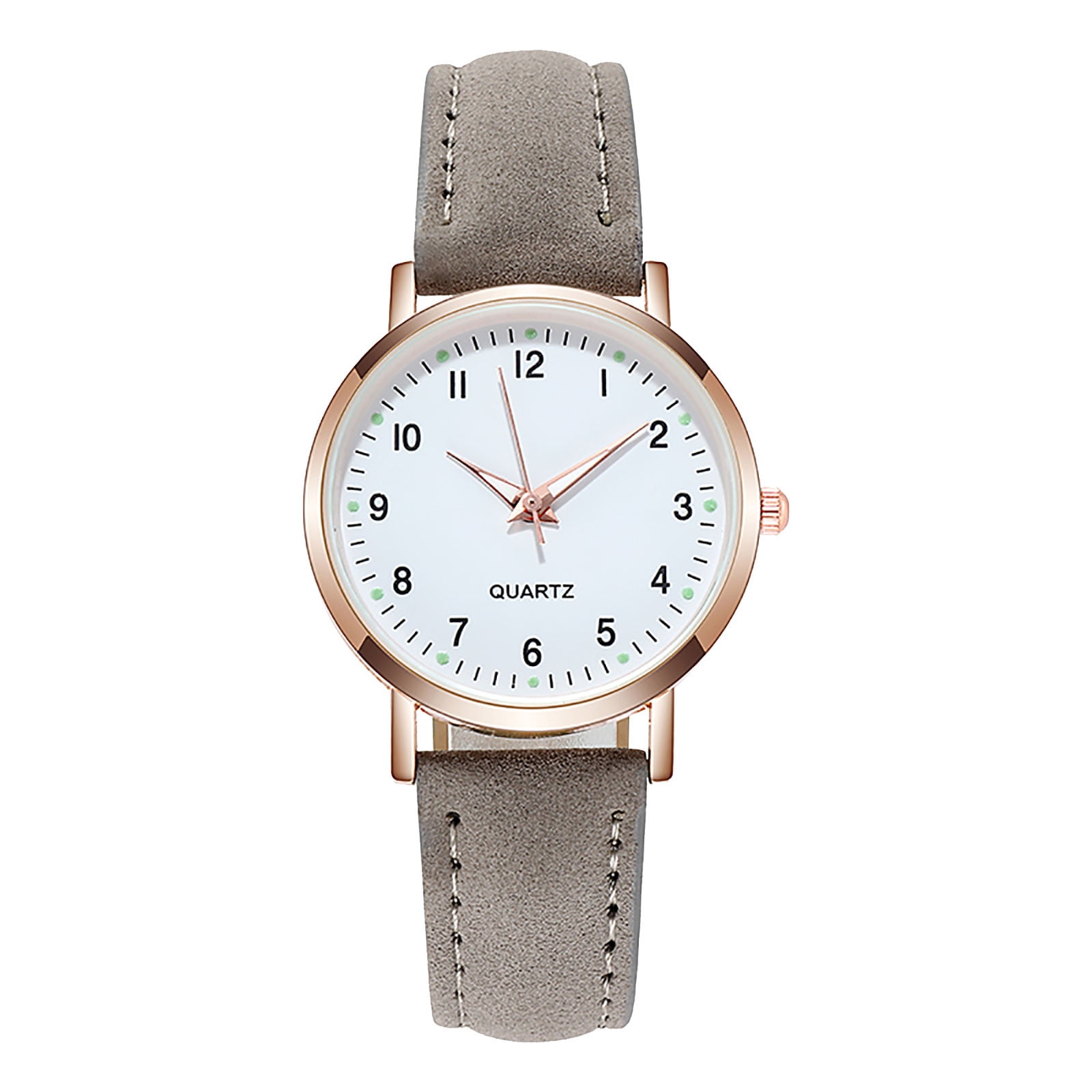 Women's Watches, Classic Quartz Watch with Luminouse Easy Read Dial, Leather Watch Band, Vintage Small Face Round Watches for Women, Birthday Gift for Ladies - Image 5