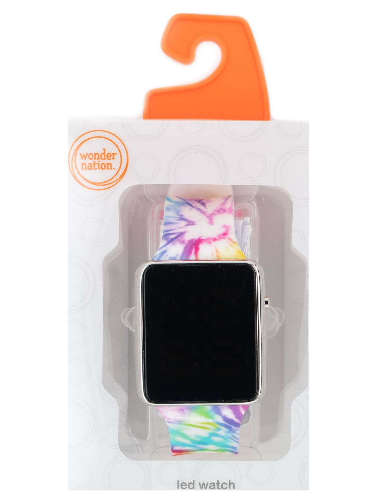 Wonder Nation Childrens & Adult LED Watch with Pink Tie Dye Strap (WN4265WM) - Image 3