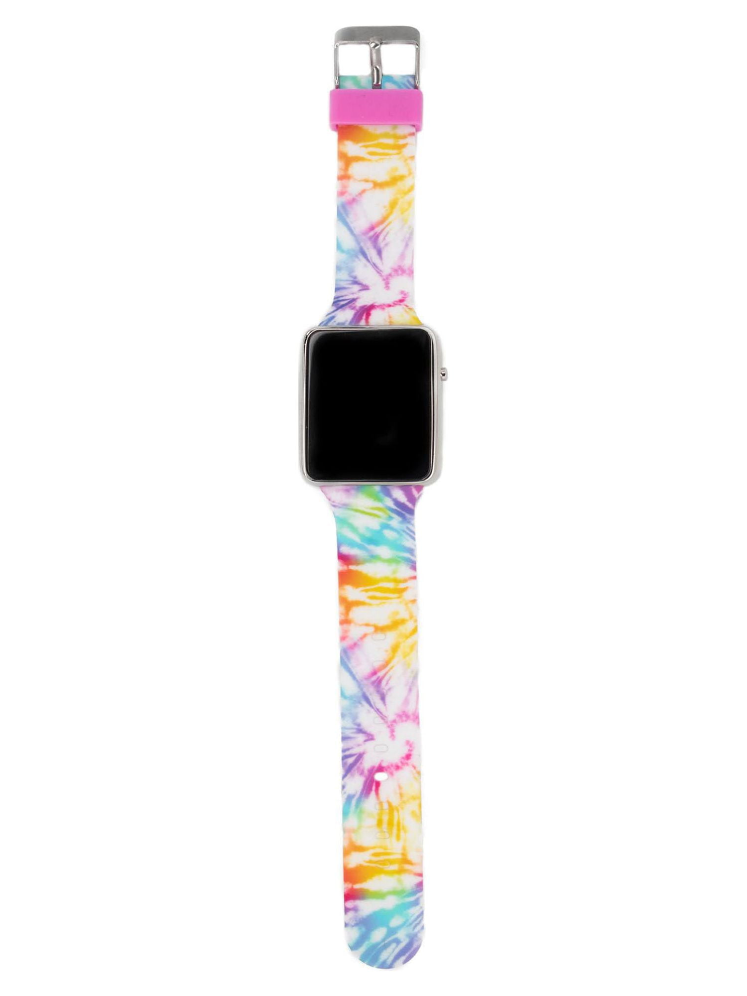 Wonder Nation Childrens & Adult LED Watch with Pink Tie Dye Strap (WN4265WM) - Image 4