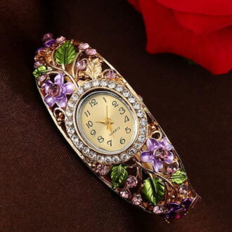 Yaman Watch for Women Women Bangle Flower Bracelet Quartz Watch Wristwatch PP other