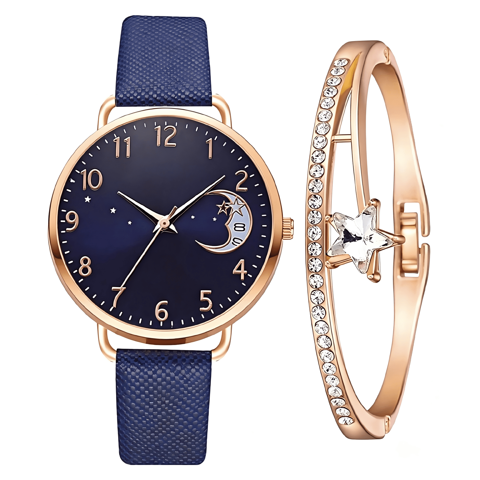 YATLTE Leather Women Watches, Ladies Dress Analog Quartz Date Classic Luminous Leather Strap Waterproof Female Wrist Watch - Image 4