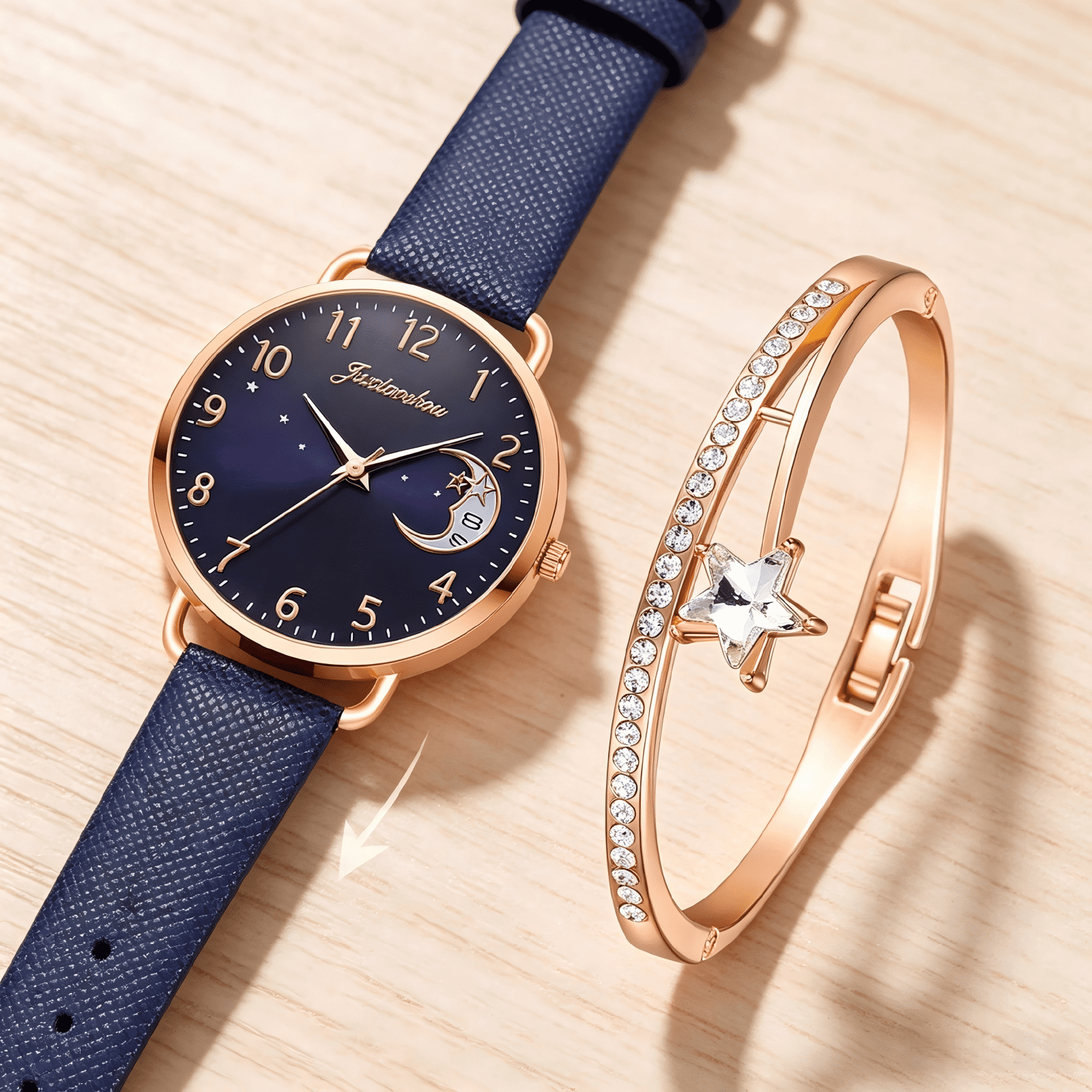 YATLTE Leather Women Watches, Ladies Dress Analog Quartz Date Classic Luminous Leather Strap Waterproof Female Wrist Watch - Image 5