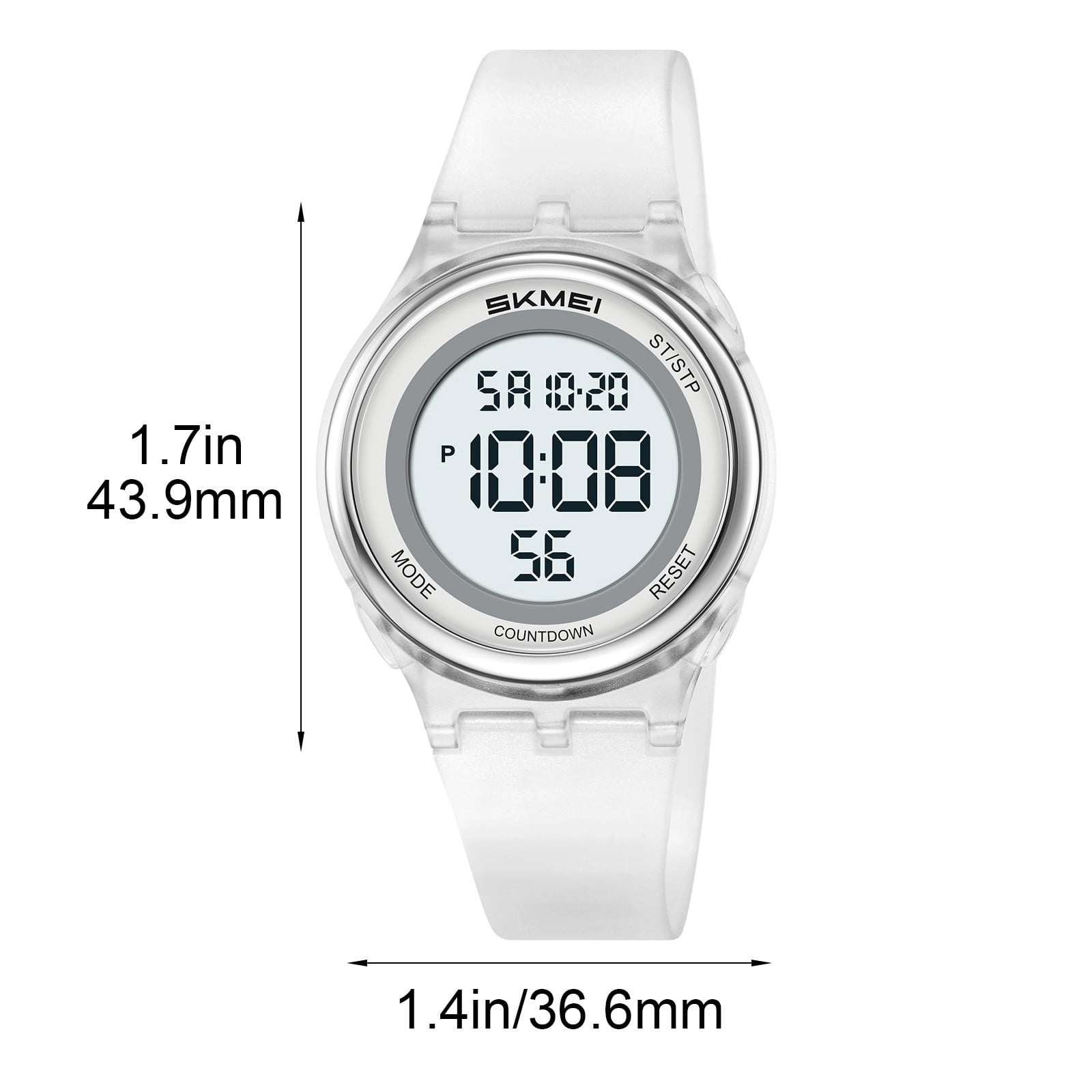 Yeciiwht Digital Waterproof Watch – Simple Electronic Wristwatch with Luminous Display and Soft Silicone Strap for Daily Wear - Image 5